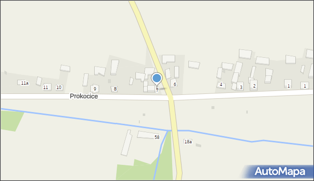 Prokocice, Prokocice, 7, mapa Prokocice