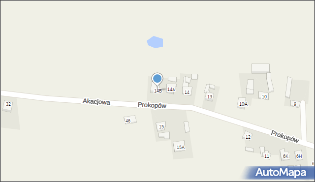 Prokopów, Prokopów, 14B, mapa Prokopów
