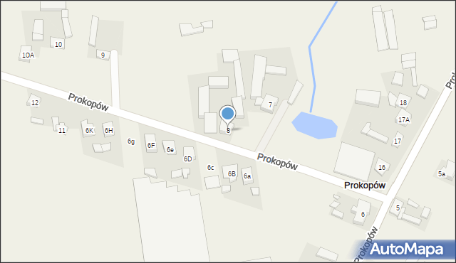 Prokopów, Prokopów, 8, mapa Prokopów