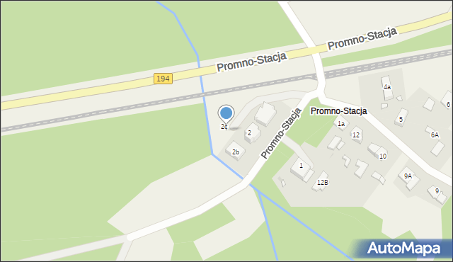 Promno-Stacja, Promno-Stacja, 2c/4, mapa Promno-Stacja