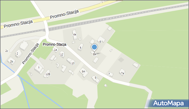 Promno-Stacja, Promno-Stacja, 6A, mapa Promno-Stacja