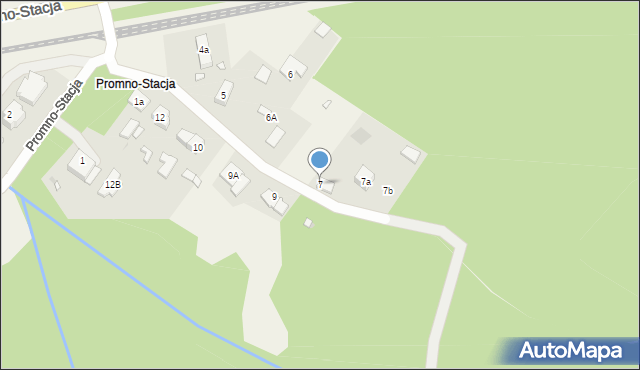 Promno-Stacja, Promno-Stacja, 7, mapa Promno-Stacja