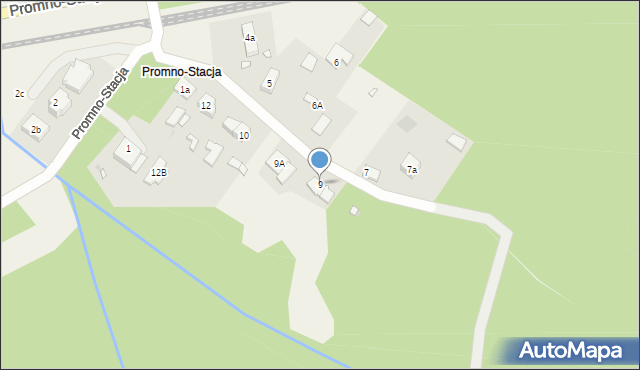 Promno-Stacja, Promno-Stacja, 9, mapa Promno-Stacja