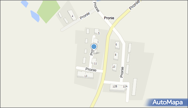 Pronie, Pronie, 9a, mapa Pronie