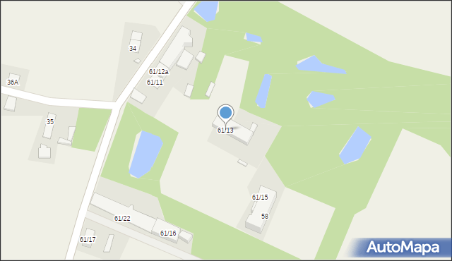 Proślice, Proślice, 61/13, mapa Proślice