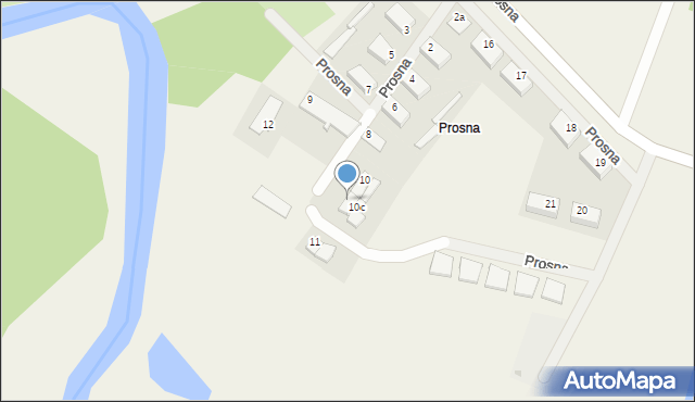 Prosna, Prosna, 10d, mapa Prosna