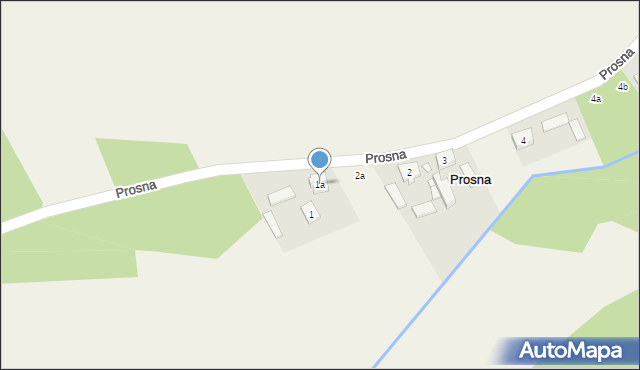 Prosna, Prosna, 1a, mapa Prosna