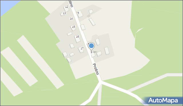 Prośno, Prośno, 7, mapa Prośno