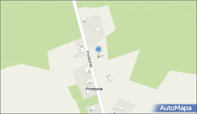 Prostynia, Prostynia, 18, mapa Prostynia