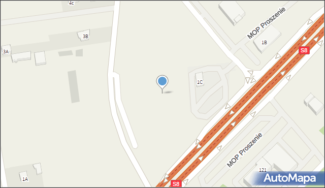 Proszenie, Proszenie, 1d, mapa Proszenie
