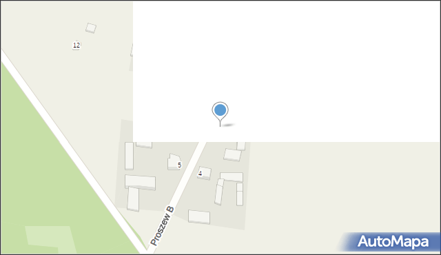 Proszew B, Proszew B, 72, mapa Proszew B
