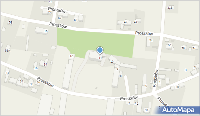 Proszków, Proszków, 11, mapa Proszków