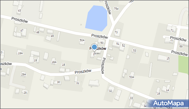 Proszków, Proszków, 17, mapa Proszków