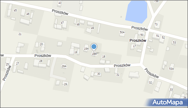 Proszków, Proszków, 18A, mapa Proszków