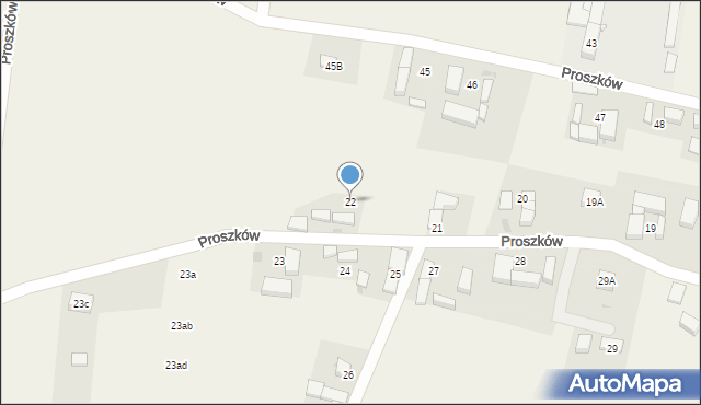 Proszków, Proszków, 22, mapa Proszków