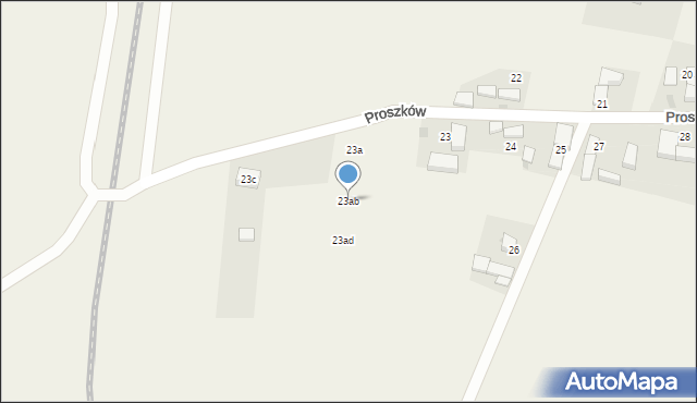Proszków, Proszków, 23ab, mapa Proszków