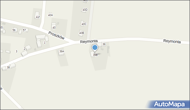 Proszków, Proszków, 39B, mapa Proszków
