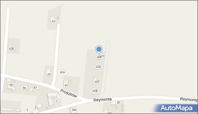 Proszków, Proszków, 40e, mapa Proszków