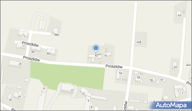 Proszków, Proszków, 42, mapa Proszków