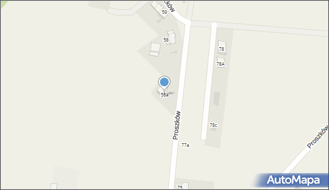 Proszków, Proszków, 58a, mapa Proszków