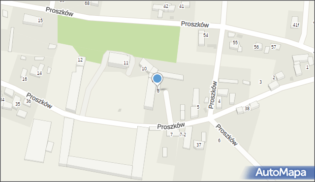 Proszków, Proszków, 8, mapa Proszków