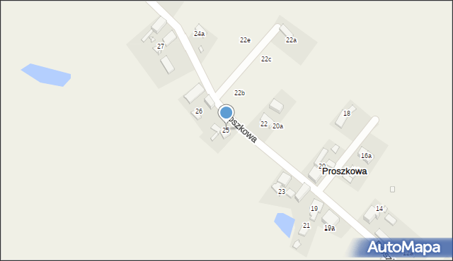 Proszkowa, Proszkowa, 25, mapa Proszkowa