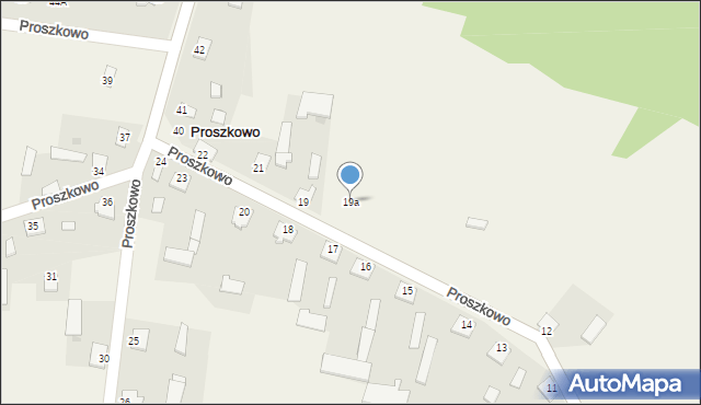 Proszkowo, Proszkowo, 19a, mapa Proszkowo