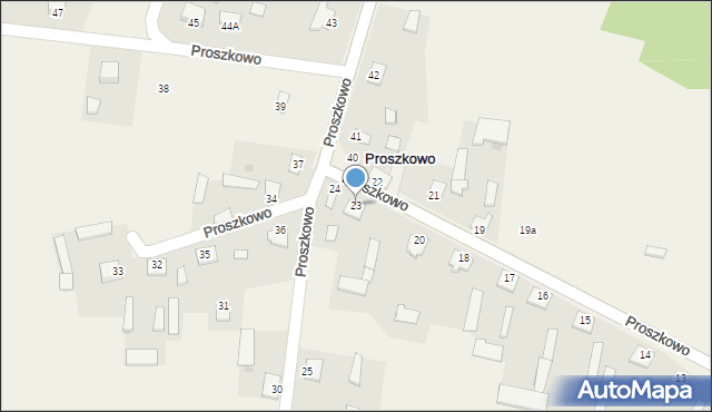 Proszkowo, Proszkowo, 23, mapa Proszkowo