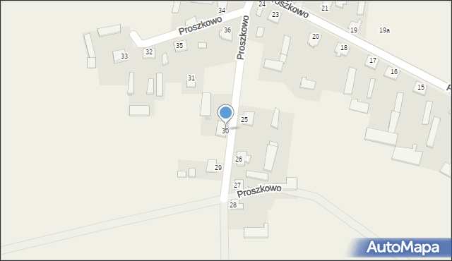 Proszkowo, Proszkowo, 30, mapa Proszkowo