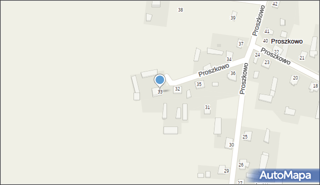 Proszkowo, Proszkowo, 33, mapa Proszkowo