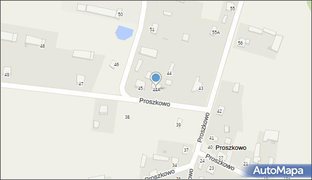 Proszkowo, Proszkowo, 44A, mapa Proszkowo