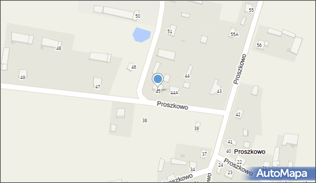 Proszkowo, Proszkowo, 45, mapa Proszkowo