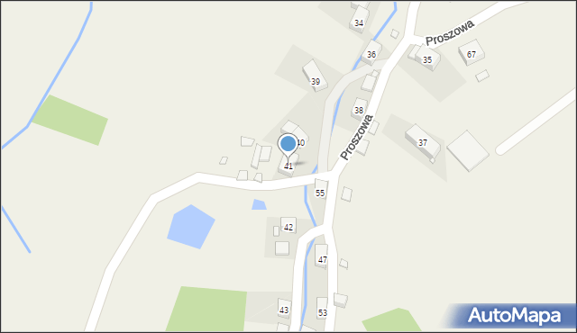 Proszowa, Proszowa, 41, mapa Proszowa