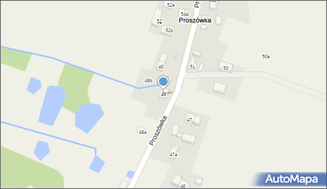 Proszówka, Proszówka, 48, mapa Proszówka