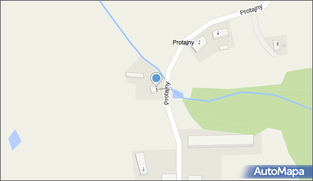 Protajny, Protajny, 3, mapa Protajny