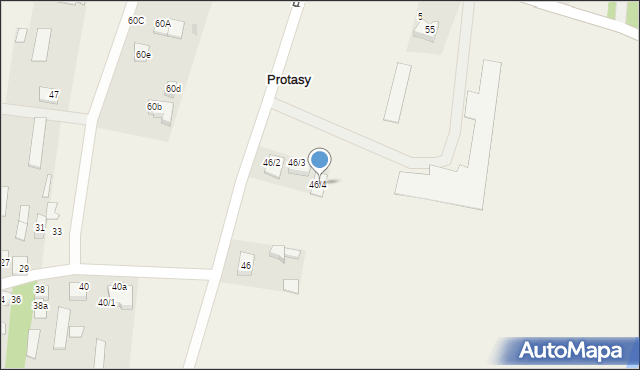 Protasy, Protasy, 46/4, mapa Protasy