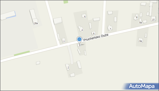Prucheńsko Duże, Prucheńsko Duże, 3, mapa Prucheńsko Duże
