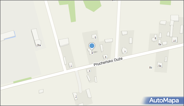 Prucheńsko Duże, Prucheńsko Duże, 4, mapa Prucheńsko Duże