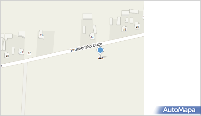 Prucheńsko Duże, Prucheńsko Duże, 44a, mapa Prucheńsko Duże