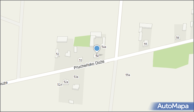 Prucheńsko Duże, Prucheńsko Duże, 54, mapa Prucheńsko Duże