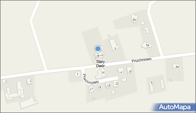 Pruchnowo, Pruchnowo, 15, mapa Pruchnowo