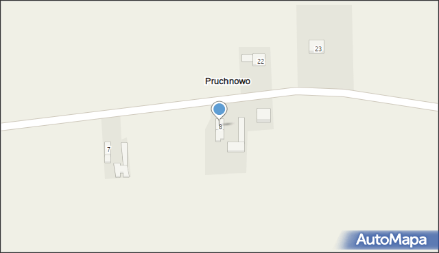 Pruchnowo, Pruchnowo, 8, mapa Pruchnowo