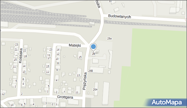 Prudnik, Prężyńska, 28, mapa Prudnik