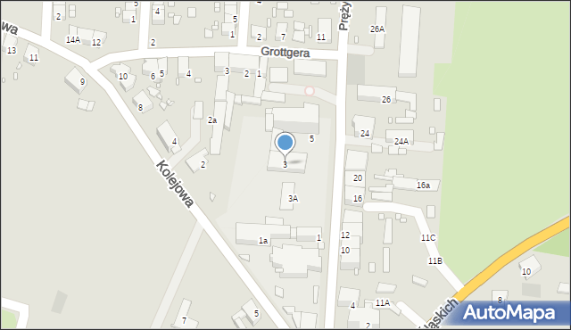 Prudnik, Prężyńska, 3, mapa Prudnik