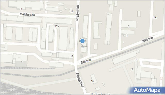 Prudnik, Prężyńska, 32, mapa Prudnik