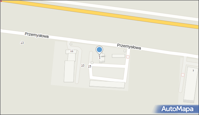 Prudnik, Przemysłowa, 1, mapa Prudnik
