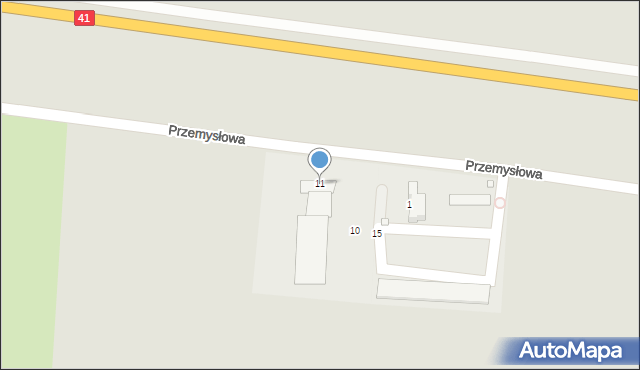 Prudnik, Przemysłowa, 11, mapa Prudnik