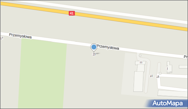 Prudnik, Przemysłowa, 13, mapa Prudnik