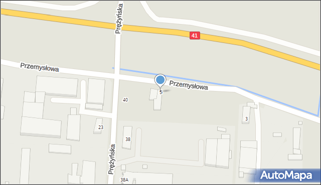 Prudnik, Przemysłowa, 5, mapa Prudnik