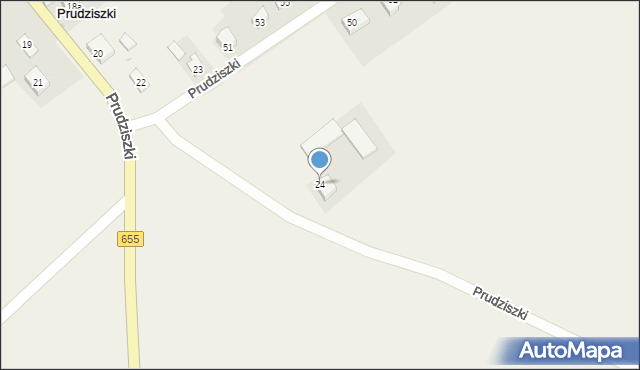 Prudziszki, Prudziszki, 24, mapa Prudziszki